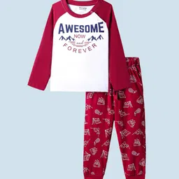 Honeyhap Boys Printed Night suit-image-94