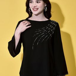 FUTURO Women Regular Fit Kimono Sleeve Top-image-7