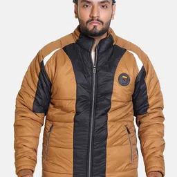 BAESD Men Colourblocked Outdoor Puffer Jacket-26
