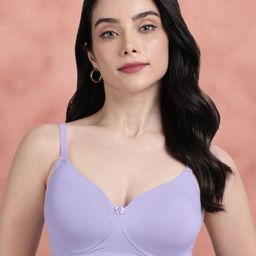 Susie Medium Coverage Lightly Padded Cotton T-shirt Bra-19