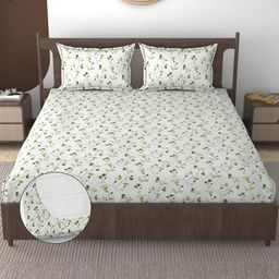 FURNOFY Floral Superfine Queen Bedsheets-image-42