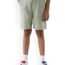 RARE ONES Boys Solid Mid-Rise Shorts-image-68