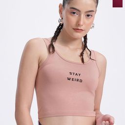 SZN Women Pack Of 2 Printed Bamboo Tank Crop Tops-image-63