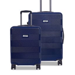 Luggero Unisex Set Of 2 Textured Hard Sided 360-Degree Rotation Large Trolley Bags-image-60