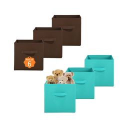 Aura Green Set of 6 Regular Multi-Utility Wardrobe Organisers-11