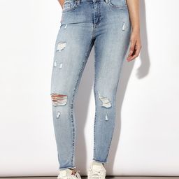 ONLY Women Skinny Fit Mildly Distressed Heavy Fade Jeans-image-67