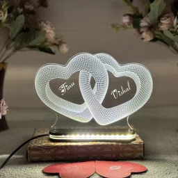 3D Personalized Name Engraved Acrylic LED lamp Gift for Her/Him Gifts Table Lamp-5