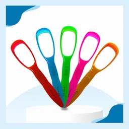 Nurpi Plastic Tongue Cleaner for Oral Care & Bad Breath - 5 Pcs-image-43