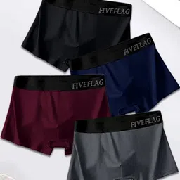 FiveFlag Pack of 4 Multicoloured Modal Trunks-image-60