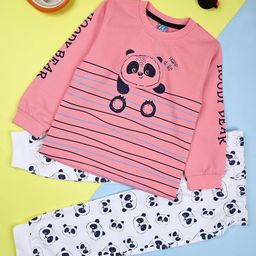 V-Mart Boys Printed Pure Cotton T-shirt with Pyjamas-image-55