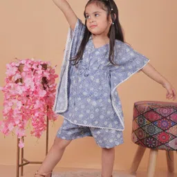 UNBIND Girls Printed Top With Shorts-image-4