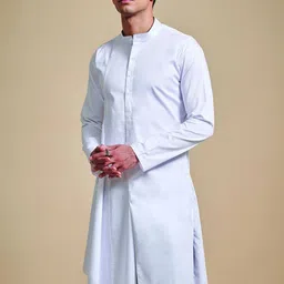 RR Blue Men Geometric Chikankari Anarkali Kurta-picture-40