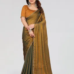 Moda Rapido Mukaish Tissue Saree with Blouse Piece-image-10