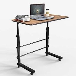 Multi Purpose Laptop Table Wooden (60 X 60 X 40 Cm) Metal Portable Laptop Table-image-43