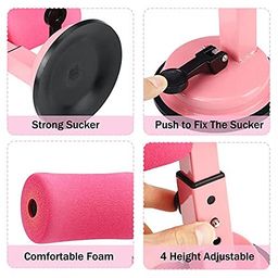 Sevia Sit Up Assistance Device Bar for Abs Crunches Home Workout Abdominal Push up Fitness Exercise with Self Suction | Adjustable & Portable image 3
