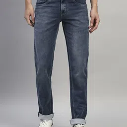 Cantabil Men Original Straight Fit Mid-Rise Heavy Fade Stretchable Jeans-image-41