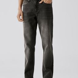 Andamen Men Original Casual Twill Woven Placement Embroidery Slim Jeans-image-19