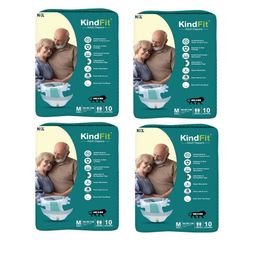 Kindfit Set Of 4 Tape Style Disposable Adult Diapers - 10 Pcs Each - M-image-24