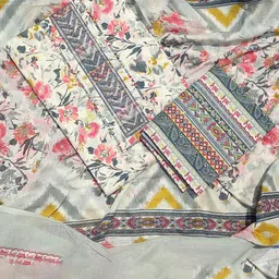 GC 80 BY GAURI COLLECTION Floral Printed Pure Cotton Unstitched Dress Material-image-90