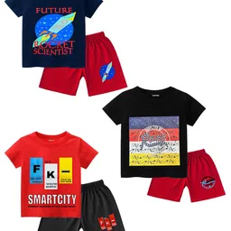 BAESD Boys Printed T-shirt with Shorts-20