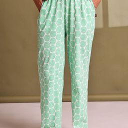 TAG 7 Printed Cotton Mid-Rise Lounge Pants-picture-37