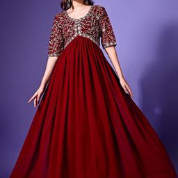 Fashion Basket Women Embroidered Ethnic Maxi Dress-image-85