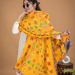 HELLA FASHIONS Embroidered Dupatta-58