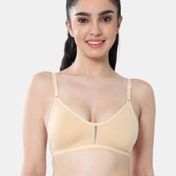 Envie Women Nude Non-Padded Non Wired 3/4th Coverage T-Shirt Bra-image-6