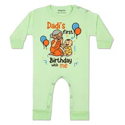 arvesa Dadi First Birthday With Me Printed Baby Rompers-picture-8