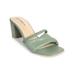 STICY Women Open Toe Block Pumps-48