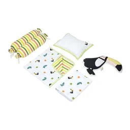 Masilo Infants Tropical Toucan Printed Cot Bedding Set-image-7