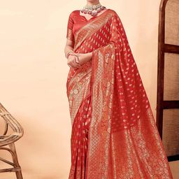 Moda Rapido Woven Design Banarasi Saree-image-85