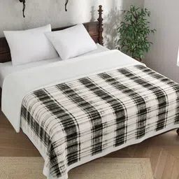 EverHOME Multicoloured Checked AC Room 150 GSM Double Bed Dohar-image-11