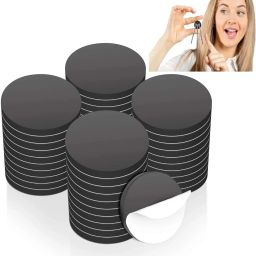 50 PACK Self-Adhesive Magnetic Circles, 1 inch Dia, 2.5mm Thick, Arts and Crafts Fridge Magnet, Multipurpose Office Magnets, Photo Gallery Magnets Pack of 1-image-99