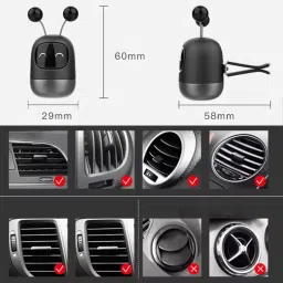 iba isba collections Robotic Car Aromatherapy Diffuser, Silicon and Aluminium Alloy | 3pcs Refills Combo image 3