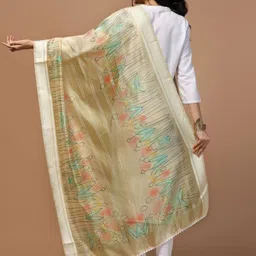Kaizen TEXO FAB Ethnic Motifs Printed Organza Dupatta image 4