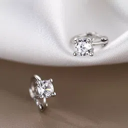 StyleCastArtificial Stone Studded Circular Hoop Earrings-34