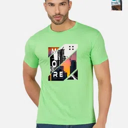 GLOBAL NOMAD Men 2 Printed Bio Finish Applique T-shirt-picture-22
