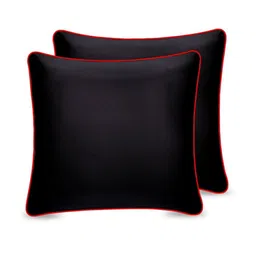 DR.ORTHO Black & Red 2 Pieces Memory Foam Filled Cotton Therapedic Car Pillows-6