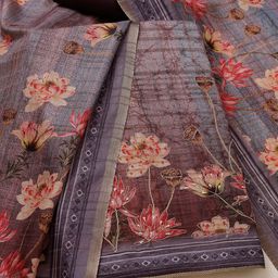 Soch Printed Art Silk Unstitched Dress Material-image-94