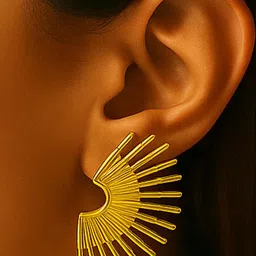 ISHTAARA Women Gold Earrings-49