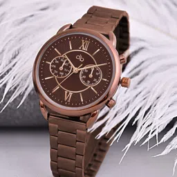 DressBerry Women Dial & Stainless Steel Bracelet Style Straps Analogue Watch HOBDB-270-CF-image-93