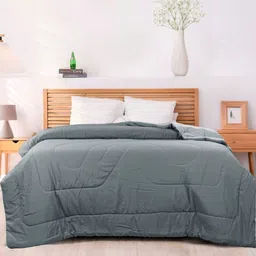 HOMADORN Grey Geometric Printed Reversible AC Room 300 GSM Double Bed Comforter-image-17