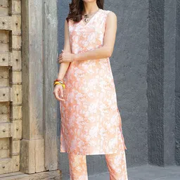 Anouk Women Floral Printed Kurta with Trousers-picture-55