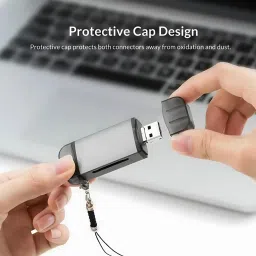 Rainfire Multi OTG Card Reader | Micro USB 2.0/3.0 Type-C to SD/TF Adapter Card Reader image 3