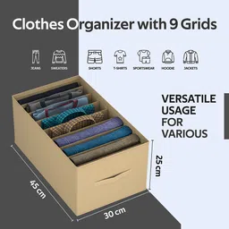 Kuber Industries Brown Set of 1 Regular Drawer Organiser Organisers image 2