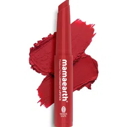 Mamaearth Moisture Matte Long Stay Mini Lipstick - 0.7 g - Raspberry Scarlet- 07-1
