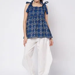 9rasa Side Cowl and Printed Peplum Co-ord-image-61