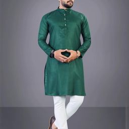 AWM Men Cotton Solid Straight Kurta-image-58