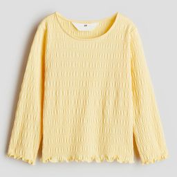 H&M Smocked Jersey Top-12